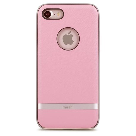 Carcasa piel Moshi iGlaze Napa iPhone 7 rosa