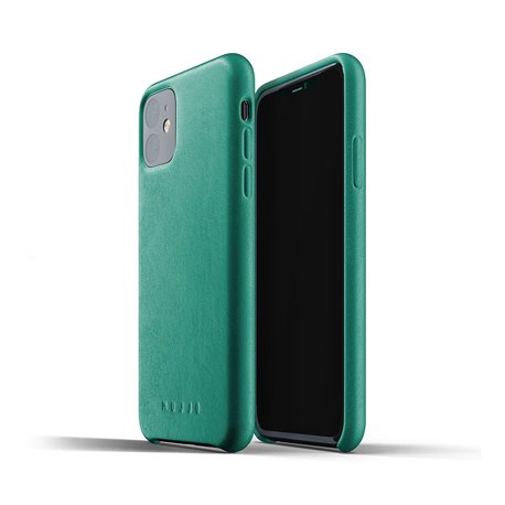 Carcasa Mujjo piel iPhone 11 verde alpino