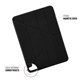 Funda Pipetto Origami iPad Pro 11" 2º Gen 2020 negra