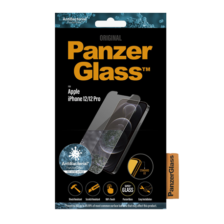 Cristal templado Panzer Glass iPhone 12 / Pro anti bacterias