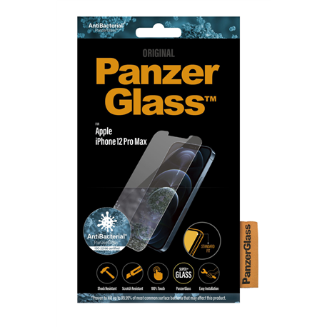Cristal templado Panzer Glass iPhone 12 Pro Max anti bacterias