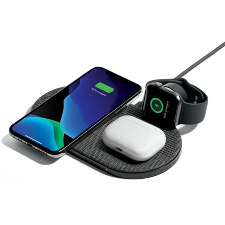 Cargador Inalámbrico 3 in 1 para iPhone, AirPods, AW