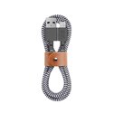 Native Union Belt Cable Lightning a USB-A zebra