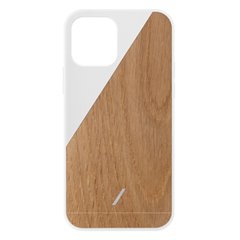 Native Union Clic Wooden funda madera iPhone 12 / 12 Pro blanco