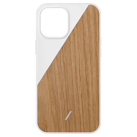 Native Union Clic Wooden funda madera iPhone 12 Pro Max blanco