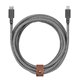 Native Union Belt XL Cable Lightning a USB-C zebra