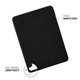 Funda Pipetto Origami No1 iPad Pro 11" 3º Gen 2021 negra