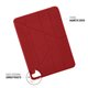 Funda Pipetto Origami No1 iPad Pro 11" 3º Gen 2021 rojo