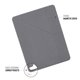 Funda Pipetto Origami No1 iPad Pro 12,9" 5ª Gen 2021 gris oscuro