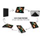 Funda Pipetto Origami No1 iPad Pro 12,9" 5ª Gen 2021 negro