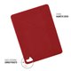 Funda Pipetto Origami No1 iPad Pro 12,9" 5ª Gen 2021 rojo