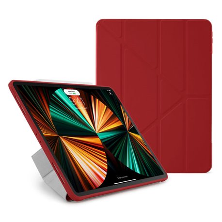 Funda Pipetto Origami No1 iPad Pro 12,9" 5ª Gen 2021 rojo