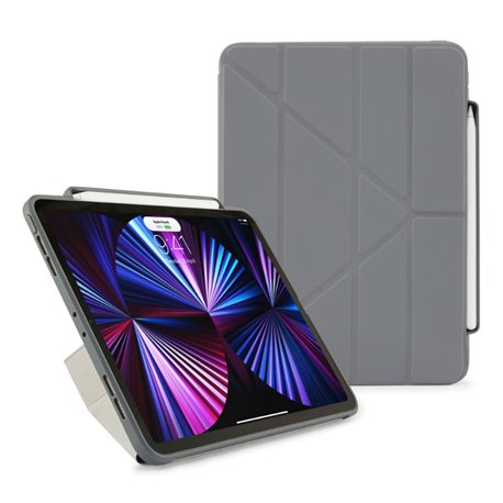 Funda Pipetto Origami Pencil No3 iPad Pro 11" 3º Gen 2021 gris oscuro