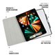 Funda Pipetto Origami Pencil No3 iPad Pro 12,9" 5ª Gen 2021 gris oscuro