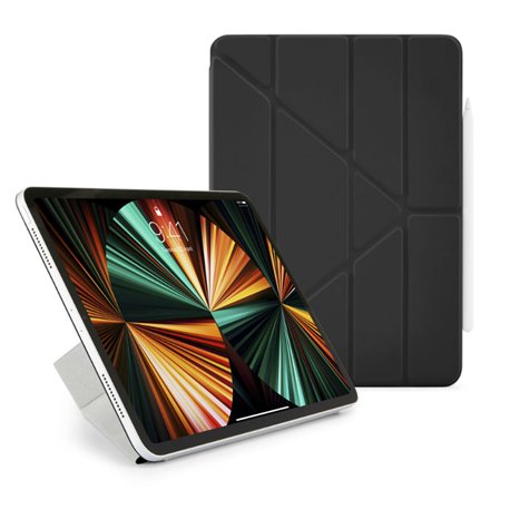 Funda Pipetto Origami No4 Folio iPad Pro 12,9" 5ª Gen 2021 negra