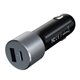 Cargador coche Satechi 72W PD dual USB-C y USB-A gris