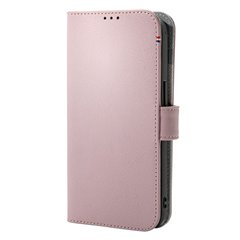 Decoded funda piel MagSafe con billetera iPhone 13 Pro rosa