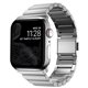 Nomad correa metálica Steel Band V2 Apple Watch 42/44/45 mm plata