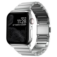 Nomad correa metálica Steel Band V2 Apple Watch 42/44/45 mm plata