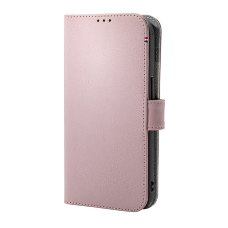 Decoded funda piel MagSafe con billetera iPhone 13 Pro Max rosa