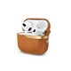 Moshi Pebbo Luxe funda piel AirPods 3ª gen marrón