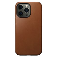 Nomad Modern Case funda piel iPhone 13 Pro MagSafe tangerine