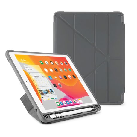 Funda Pipetto Origami Shield Pencil iPad Air 10,2" 9ª/8ª/7ª gen gris