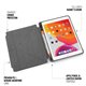 Funda Pipetto Origami Shield Pencil iPad Air 10,2" 9ª/8ª/7ª gen gris