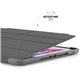 Funda Pipetto Origami Shield Pencil iPad Air 10,2" 9ª/8ª/7ª gen gris