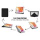 Funda Pipetto Origami Shield Pencil iPad Air 10,2" 9ª/8ª/7ª gen negro