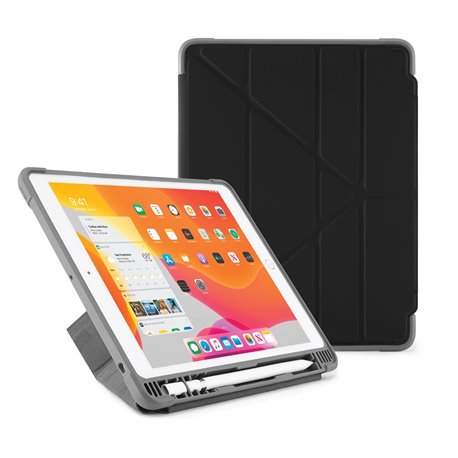 Funda Pipetto Origami Shield Pencil iPad Air 10,2" 9ª/8ª/7ª gen negro