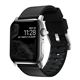 Nomad Active Pro correa piel Apple Watch 42/44/45 mm negro/gris