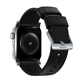 Nomad Active Pro correa piel Apple Watch 42/44/45 mm negro/gris