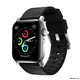 Nomad Active Pro correa piel Apple Watch 42/44/45 mm negro/gris