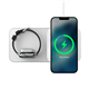 Nomad Base One Max base de carga inalámbrica MagSafe plata