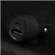 Cargador coche dual Native Union 30W PD USB-C y USB-A negro