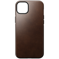 Nomad Modern Horween Leather Case iPhone 14 Plus MagSafe marrón