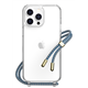 SwitchEasy Play carcasa transparente iPhone 14 Pro Max cordón azul Ocean