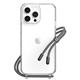 SwitchEasy Play carcasa transparente iPhone 14 Pro Max cordón negro Elegant