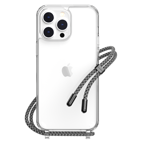 SwitchEasy Play carcasa transparente iPhone 14 Pro Max cordón negro Elegant