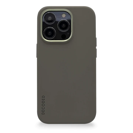 Decoded funda silicona MagSafe iPhone 14 Pro Max verde oliva