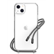 SwitchEasy Play carcasa transparente iPhone 14 Plus cordón negro Elegant