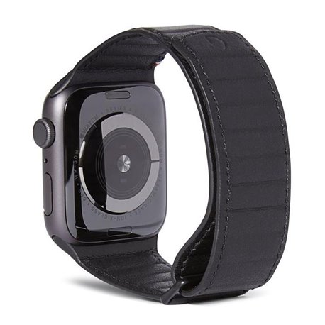 Decoded Traction correa piel Apple Watch 42/44/45 mm negro