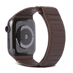 Decoded Traction correa piel Apple Watch 42/44/45 mm marrón chocolate