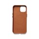 Mujjo Full Leather funda piel iPhone 14 marrón
