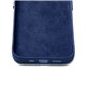 Mujjo Full Leather funda piel iPhone 14 azul mónaco