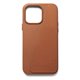 Mujjo Full Leather funda piel tarjetero iPhone 14 Pro Max marrón