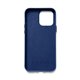 Mujjo Full Leather funda piel tarjetero iPhone 14 Pro Max azul mónaco