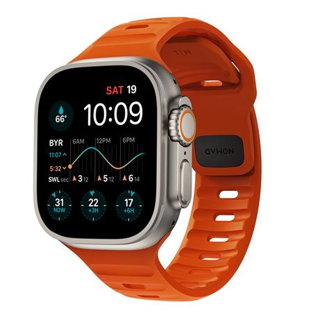 Nomad Sport Strap V2 correa deportiva Apple Watch 42/44/45/49 mm Ultra orange