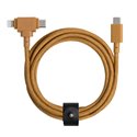 Native Union Belt Cable Duo USB-C a Lighting / USB-C kraft